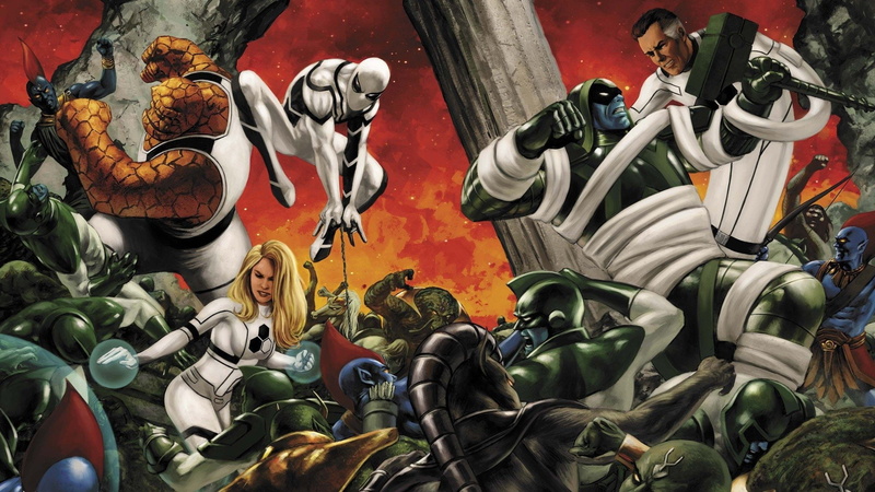 Mister Fantastic, Comics, Invisible Woman, 1080P, Future Foundation, Spider-Man, Thing (Marvel Comics)