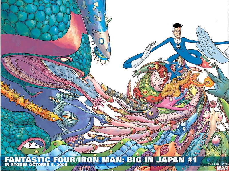 Human Torch (Marvel Comics), Comics, 720P, Fantastic Four, Invisible Woman, Thing (Marvel Comics), Mister Fantastic, Iron Man