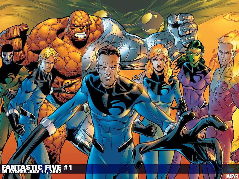 Invisible Woman, Human Torch (Marvel Comics), Thing (Marvel Comics), Fantastic Five, Mister Fantastic, 720P, Comics, Marvel Comics