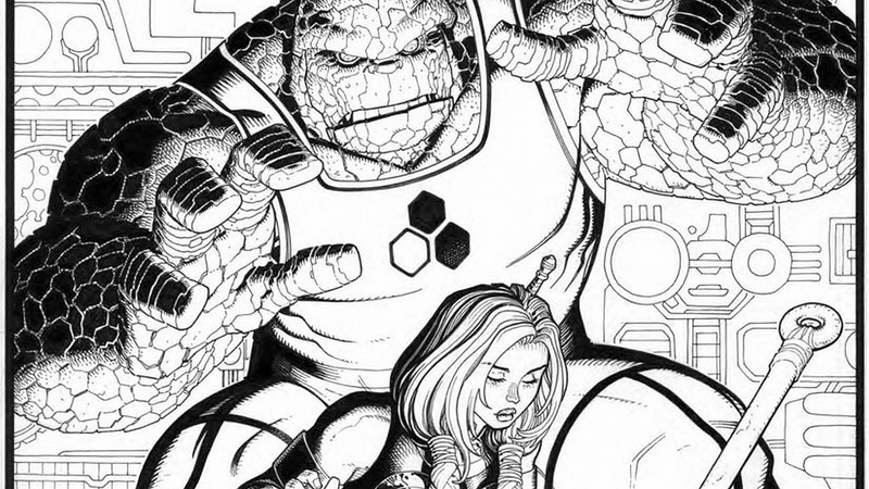 sketch, marvel, comics, fear, woman, 1080P, itself, thing, invisible, hd