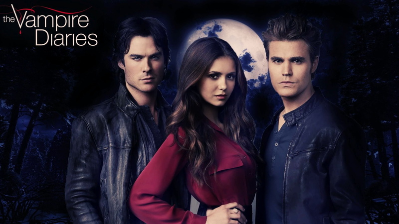 vampire, diaries, poster, fantasy, television, series, horror, 1080P, drama