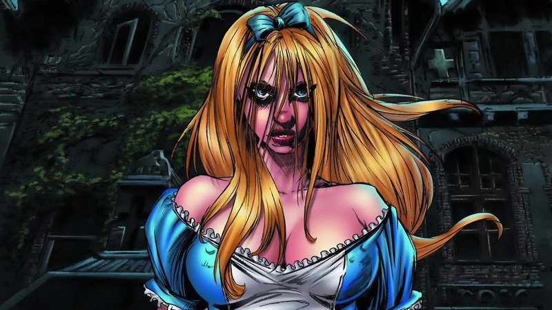 grimm fairy tales alice in wonderland, 1080P