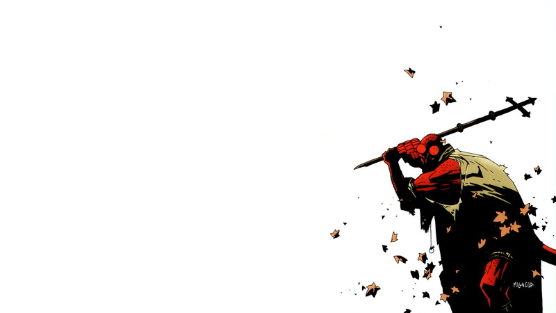 cartoon/comic, 1080P, white, hd, hellboy