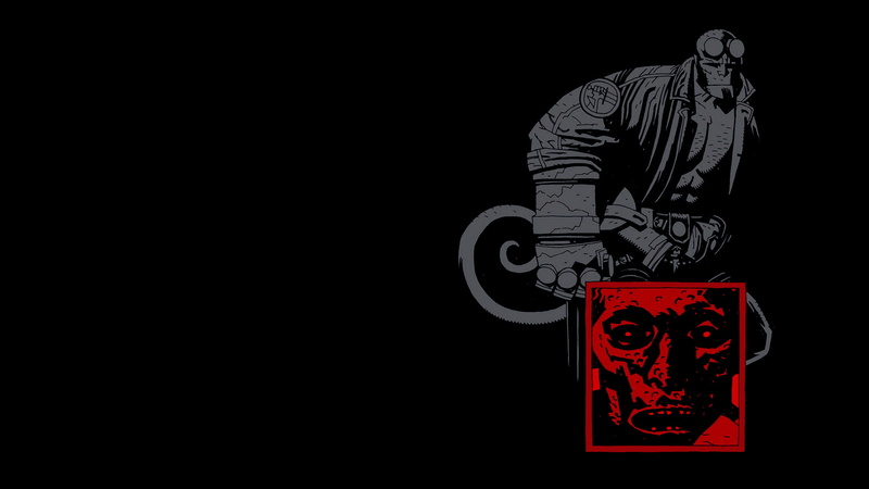 black, hellboy, cartoon/comic, hd, 1080P
