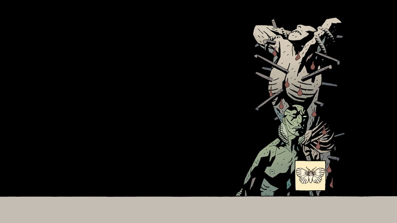 hellboy, black, hd, cartoon/comic, 1080P