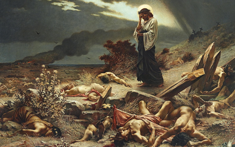 Henri-Camille Danger, 5K, Do you like each other, The transgression of the commandment, 1892, French painter, Violation of the commandment, Love One Another