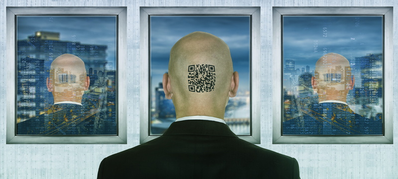 number, privacy, adult, 5K, headshot, digital composite, building exterior, violation of privacy, skyscraper, religion, portrait, barcode, men, modern times