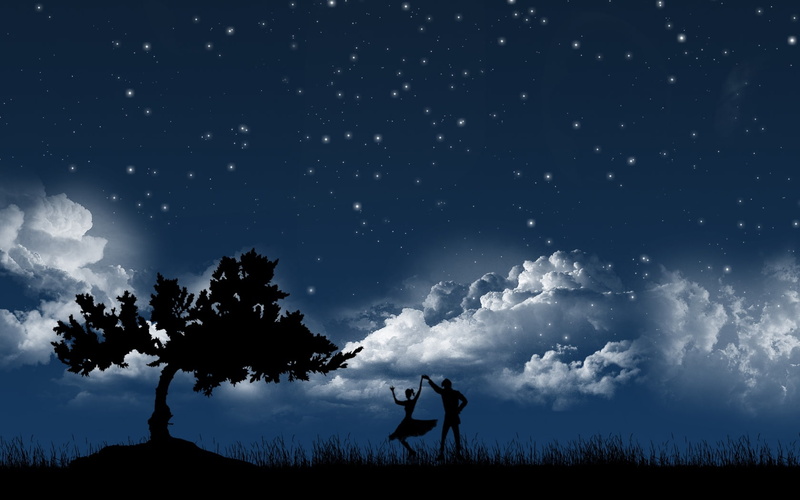 dreamy, 720P, hd, fantasy, in, moonlight, dancing