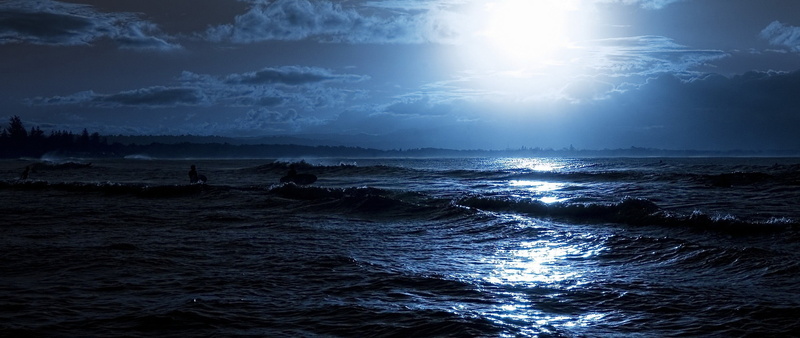 no people, beauty in nature, moonlight, wave, blue, land, daytime, horizon, sunlight, seascape, cloud - sky, nature, outdoors, sea, sun, water, sky, horizon over water