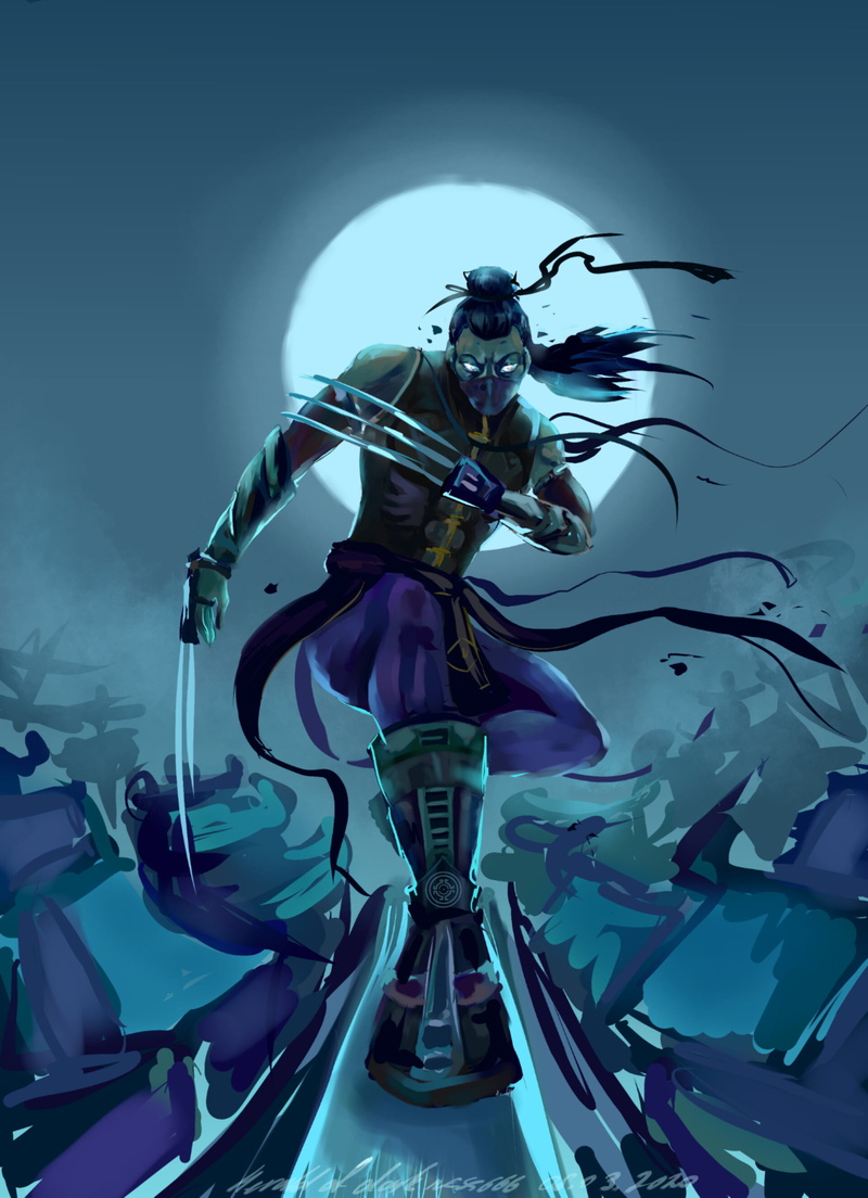 lynx, moonlight, shadow fight 2, night, 2K