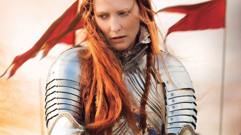 women, Elizabeth, armor, Cate Blanchett, flag, 1080P, redhead
