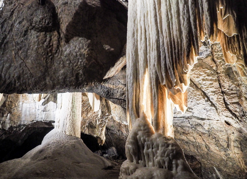eroded, cave, physical geography, nature, rock formation, stalactite, low angle view, geology, day, no people, outdoors, moravian karst, beauty in nature