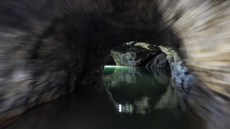 4K, moravian karst, tree, no people, connection, motion, close-up, illuminated, night, nature, digital composite, water, river, cave, architecture, reflection