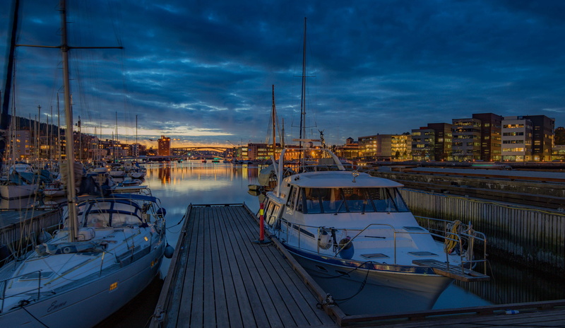 norway, illuminated, built structure, westcoast, yacht, bergen, puddefjorden, boats, transportation, no people, water, building exterior, sea, mast, cloud - sky