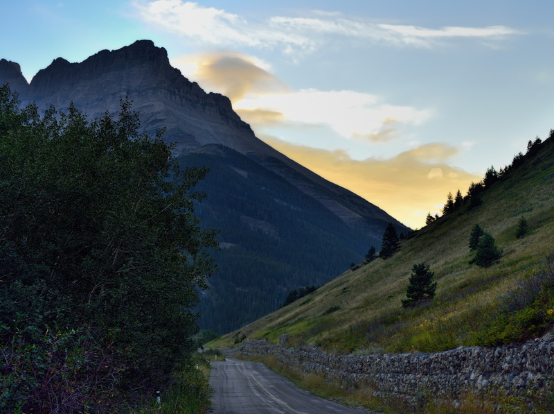 landscape, green, 5K, West, nikon, Clouds, Mount, tranquil scene, colorefexpro, Lakes, Glacier, parkway, nearsunset, National, redrockparkway, alberta
