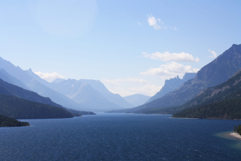 scenics - nature, nature, mountain peak, outdoors, waterfront, mountain, canada, 4K, water, waterton park, sky, non-urban scene, waterton lakes national park