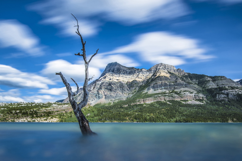4K, 4K, Mountain lake, Canada, Waterton Lake