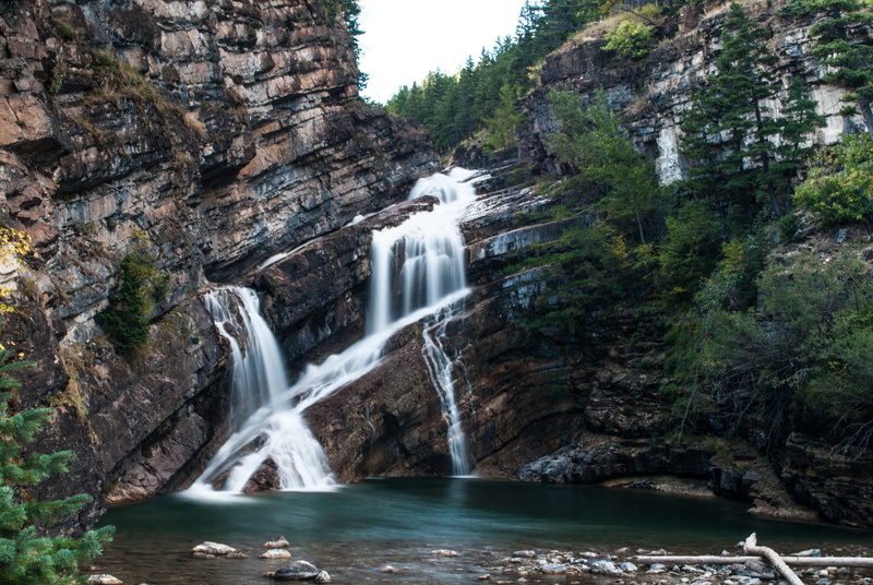 cliff, land, rock formation, outdoors, landscape, flowing, waterfall, scenics - nature, sky, tree, near, waterfalls, rock, mountain, clear, flowing water
