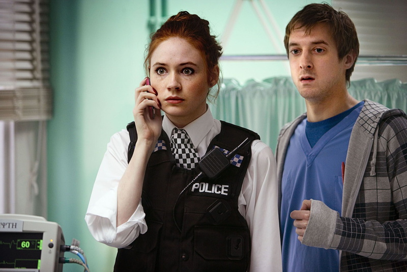 1080P, serious, indoors, young adult, standing, adult, occupation, Doctor Who, people, redhead, business, waist up, looking, looking at camera, women
