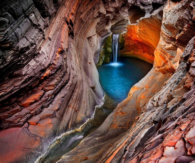 river, rock - object, brown, physical geography, travel destinations, 720P, power in nature, day, cave, tranquility, beauty in nature, rock, red, canyon