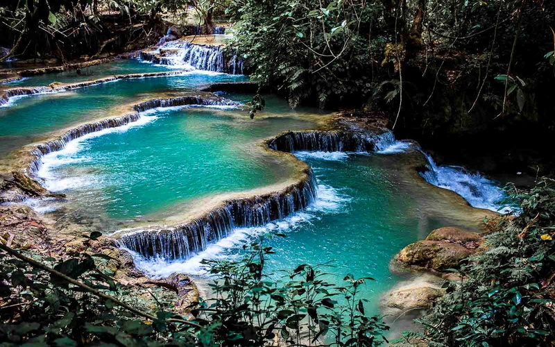 river, sport, turquoise colored, power in nature, landscape, outdoors, water, pond, 720P, no people, waterfall, long exposure, land, tree, flowing, forest