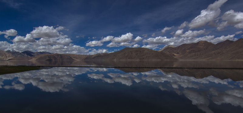 tranquility, india, mountain range, scenics - nature, mountain, environment, reflection, sky, landscape, nature, outdoors, no people, water, lake, pangong tso