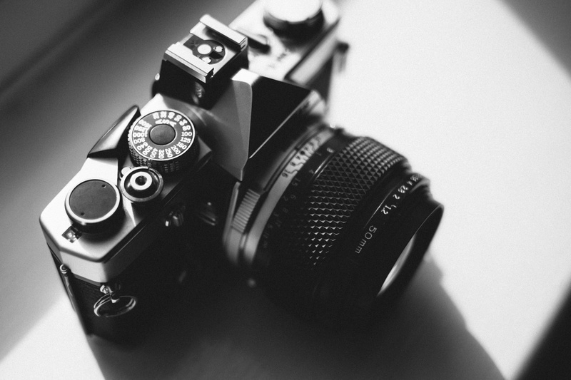 no people, home video camera, camera, photography themes, photographic equipment, technology, high angle view, analog, camera - photographic equipment