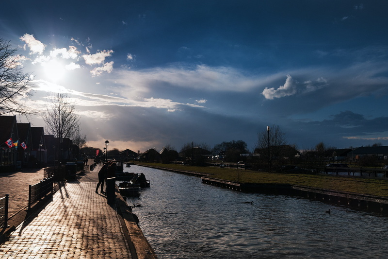 city, water, built structure, nature, plant, women, blue, building exterior, Netherlands, footpath, direction, tree, cloud - sky, bridge, Channel, architecture