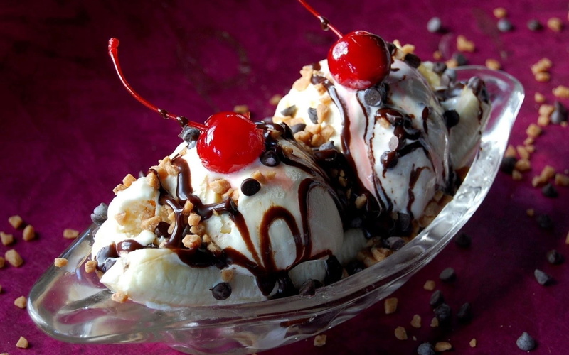 backgrounds, freshness, white, cream, ready-to-eat, refreshment, sweet, chocolate, indulgence, food and drink, close-up, snack, 1080P, syrup, vanilla Ice Cream