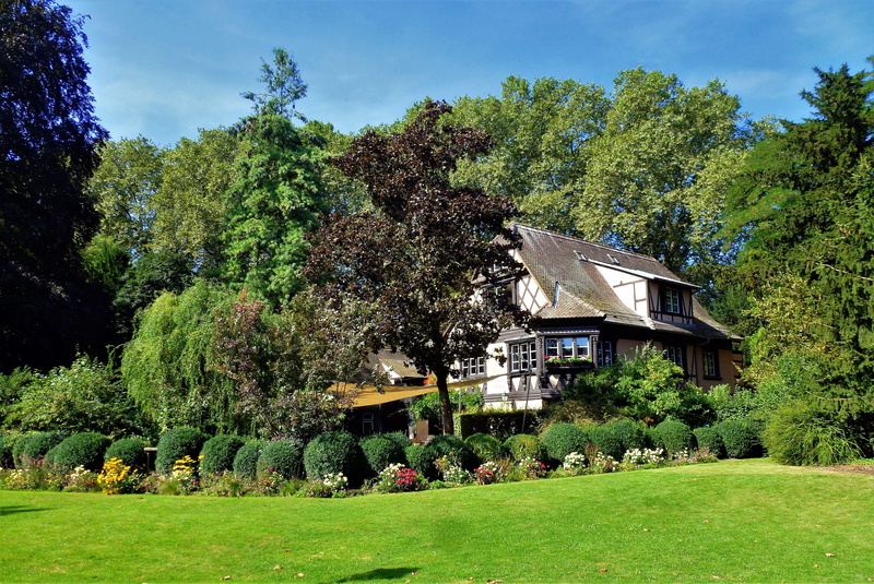 outdoors, built structure, no people, architecture, plant, tree, lawn, land, environment, sky, house, field, landscape, growth, green, strasbourg, day