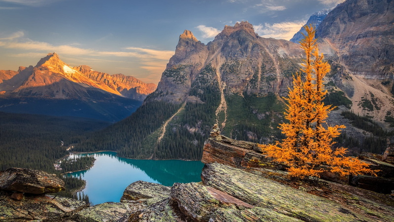 1080P, land, no people, mountain lake, idyllic, canada, british columbia, cloud - sky, bc, sky, coniferous tree, beauty in nature, landscape, outdoors