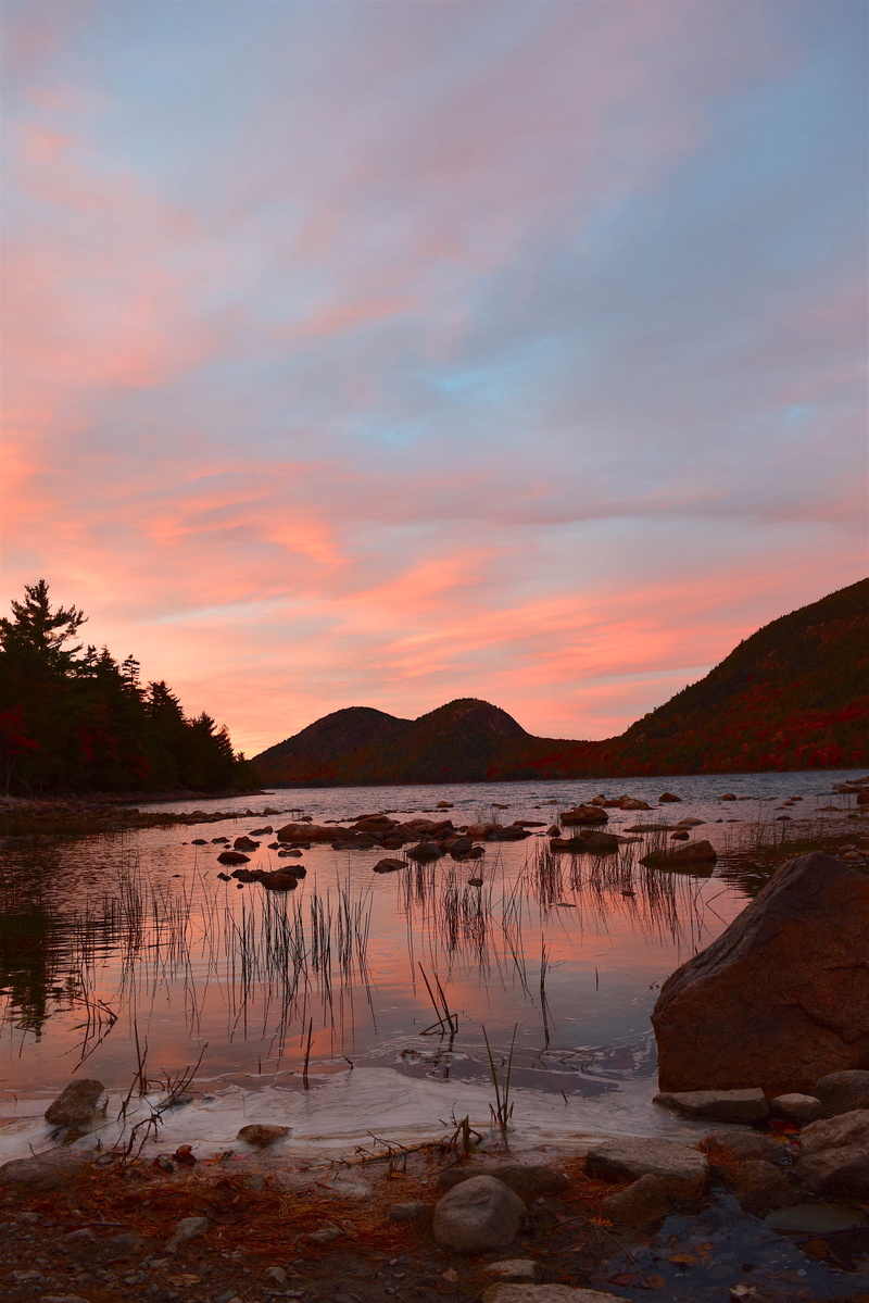 outdoors, natural, salt flat, dramatic, sky, jordan pond, cloud - sky, red, horizon, reflection, orange, orange color, beauty in nature, light, tranquil scene