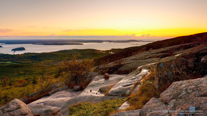 maine, National Parks, acadia, national, park, 2K, view, cadillac, mountain