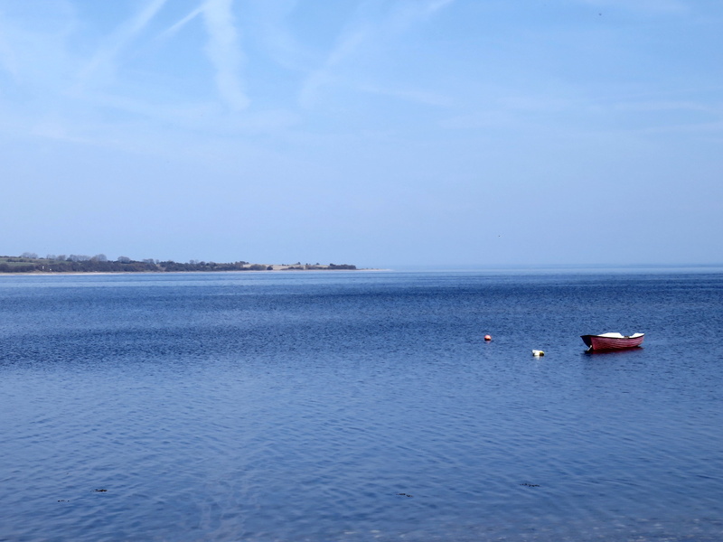 summer, sea, tranquil scene, idyllic, rest, other banks, transportation, nature, holiday, stony underground, beach, sky, clear weather, horizon over water