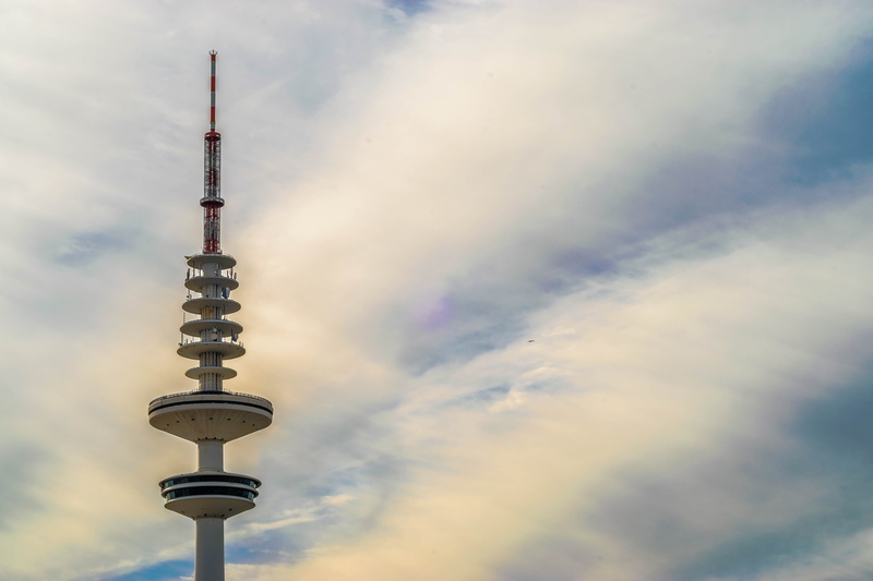 technology, white, tall - high, built structure, tele michel, heinrich-hertz-turm, tourism, architecture, tower, places of interest, spire, low angle view