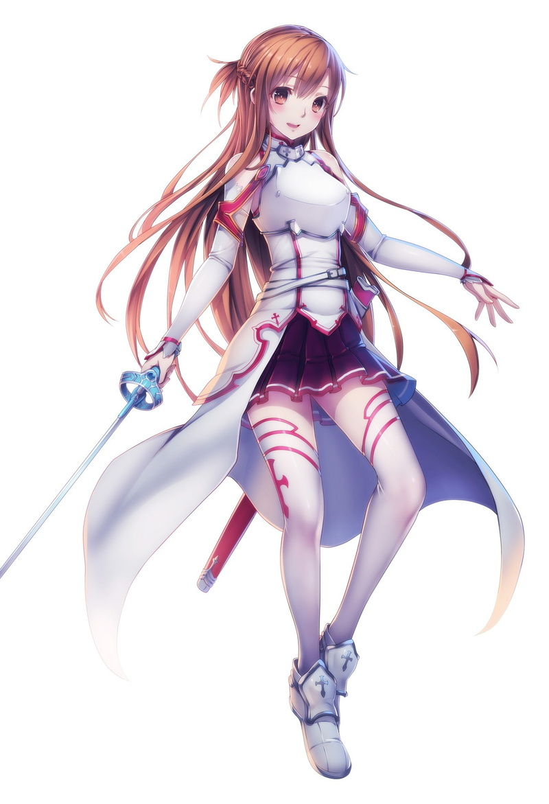 young women, blond hair, Sword Art Online, dancing, beautiful people, hairstyle, clothing, wearing, modern, Yuuki Asuna, hair, 1080P, girl, holding, females