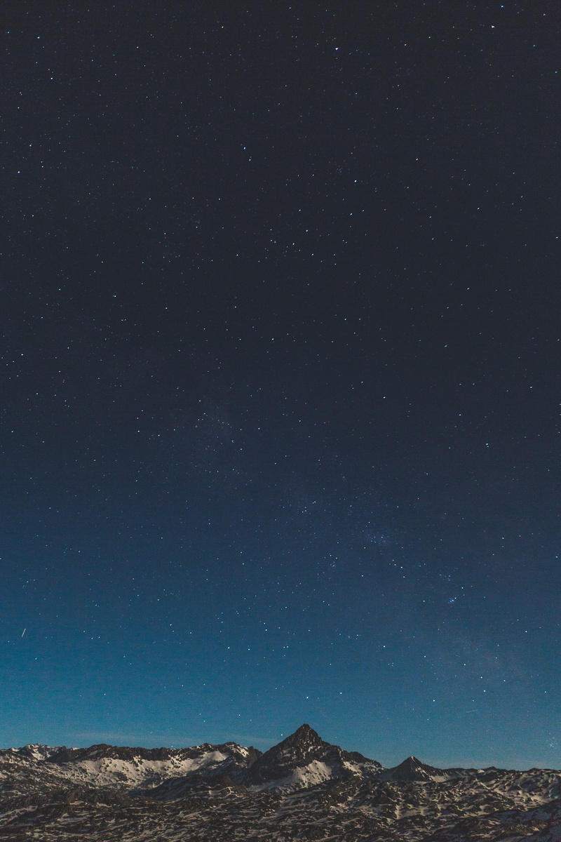 landscape, environment, gray, tranquility, mountain, galaxy, night, tranquil scene, dark, night sky, scenics, mountain top, nature, non-urban scene, star