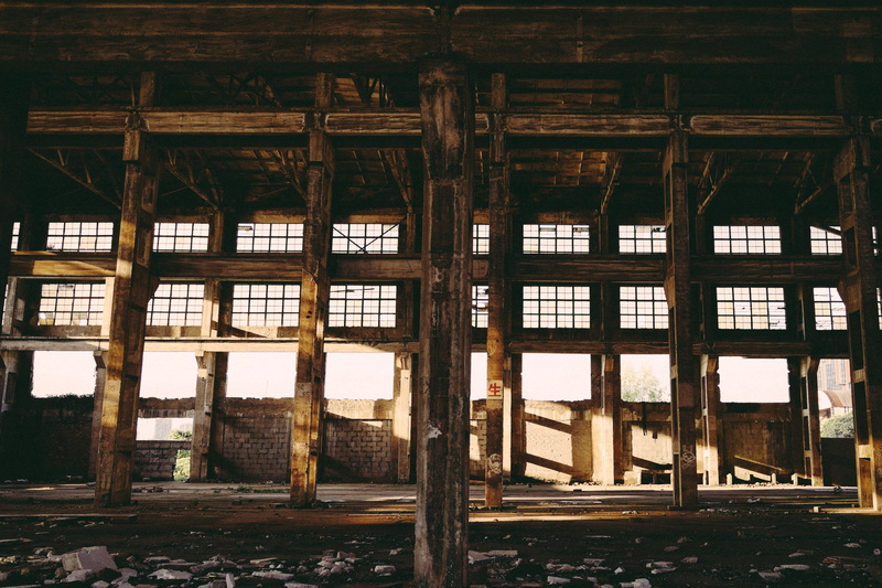 architectural column, broken, no people, nature, interior, taken, old, window, 5K, old factory, abandoned, decadence, building, sunlight, ceiling, run-down