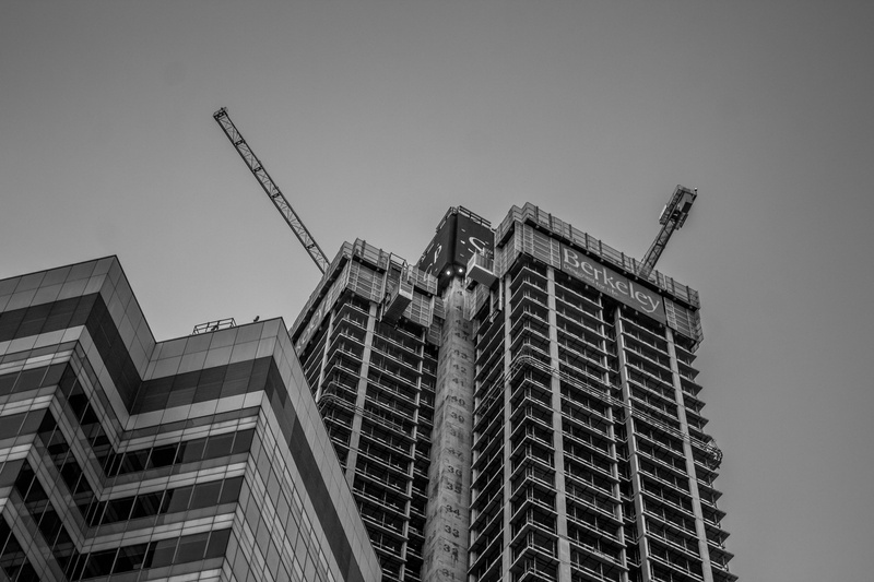 no people, high, urban, built structure, crane - construction machinery, town, building exterior, modern, architecture, spire, office building exterior
