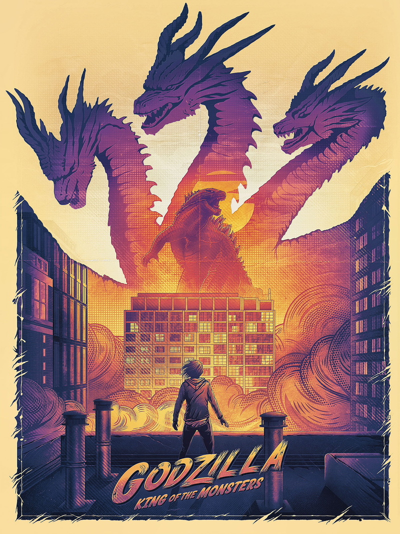 1080P, fan art, Godzilla, artwork, kaiju, movies
