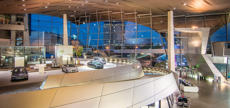 food and drink, design, bmw, blue hour, flooring, glass - material, night photograph, reflection, household equipment, business, wealth, office, autos