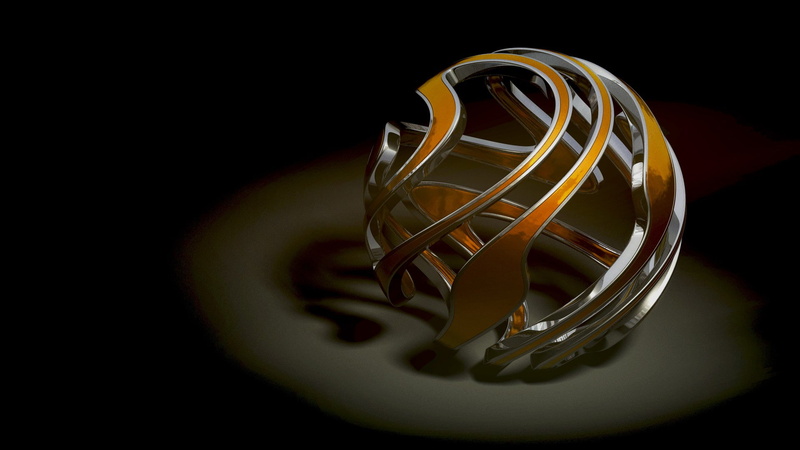 render, sphere, 1080P, digital art, abstract