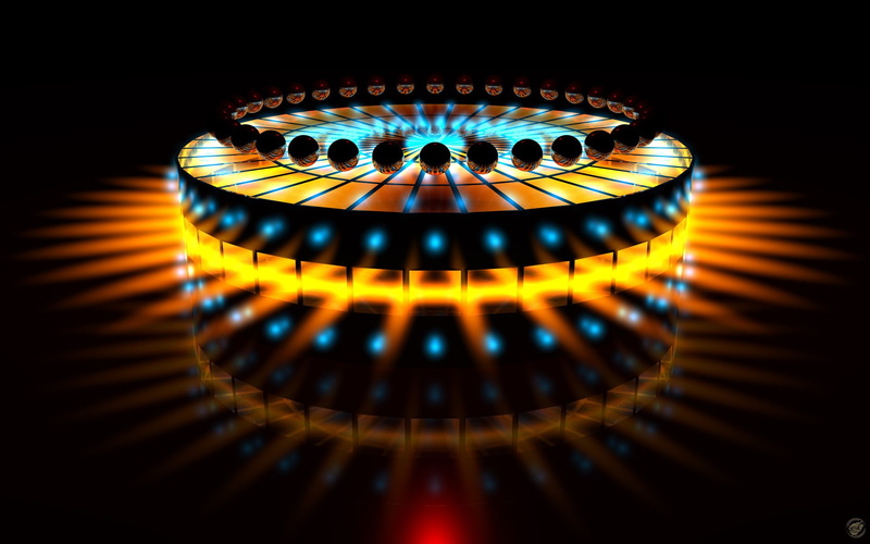 circle, single object, nightlife, close-up, black background, electricity, lighting equipment, abstract, technology, light, sphere, illuminated, pattern