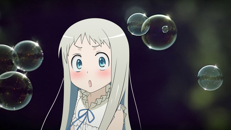 moon, outdoors, transparent, vulnerability, bubble wand, mid-air, no people, female likeness, Honma Meiko, night, 1080P, fragility, focus on foreground
