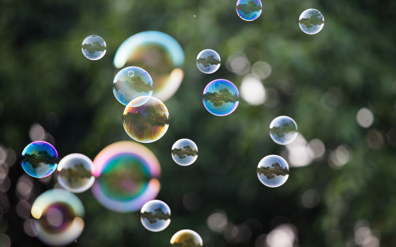 flying, bubble, sphere, reflection, blowing, soap sud, day, bubbles, transparent, nature, outdoors, purity, no people, focus on foreground, fragility, mid-air