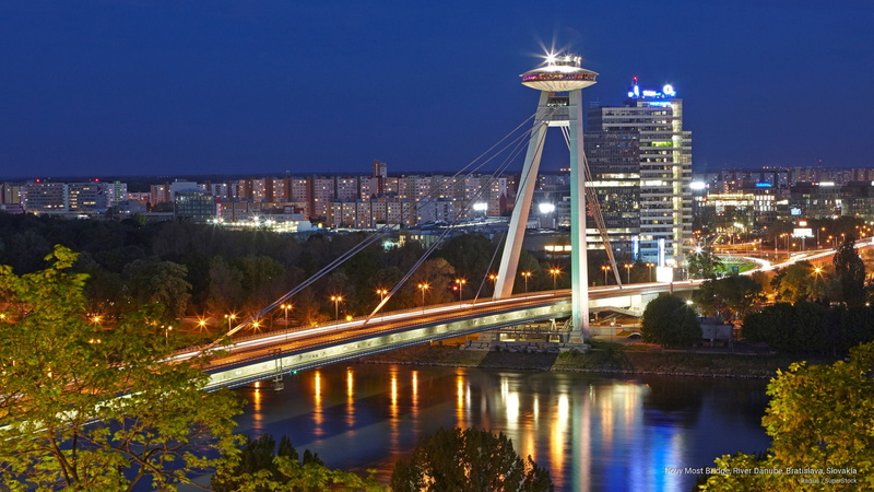 danube, bridge, novy, bratislava, river, 2K, slovakia, Architecture