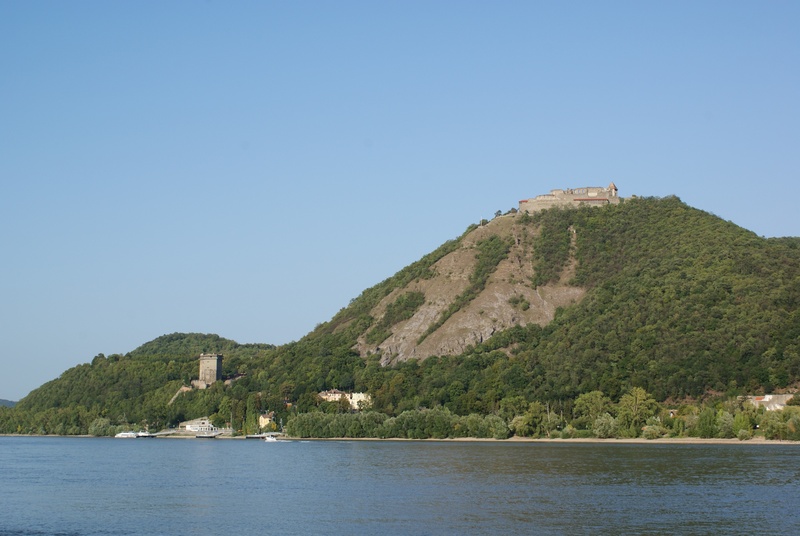 tranquility, outdoors, danube, water, nature, day, sea, architecture, clear sky, built structure, mountain, tree, no people, beauty in nature, visegrád