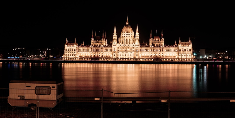 4K, Budapest, water, Hungarian Parliament Building, cityscape, Hungary, built structure, night, nature, river, transportation, sky, city, building exterior