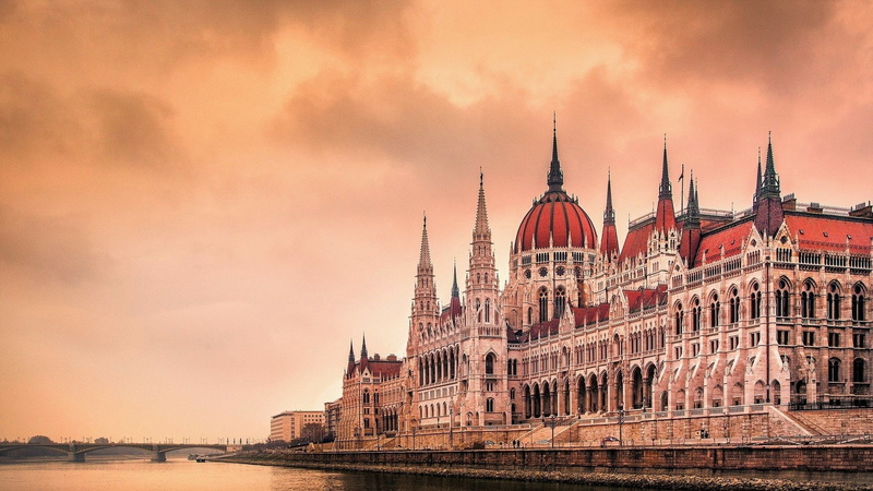 Building, Budapest, Hungarian Parliament Building, 1080P, Hungary, Monuments, Gothic, Architecture