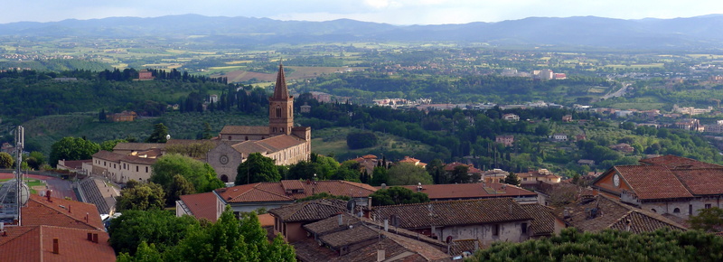 architecture, 4K, house, church santa giuliana, roof, travel destinations, landscape, built structure, Perugia, destinations, high angle view, Panorama
